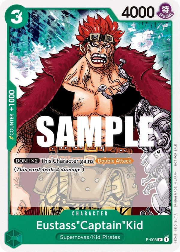 Eustass"Captain"Kid P-003 One Piece card