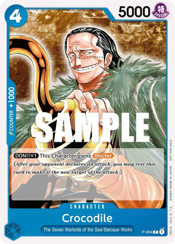 Crocodile P-004 One Piece card