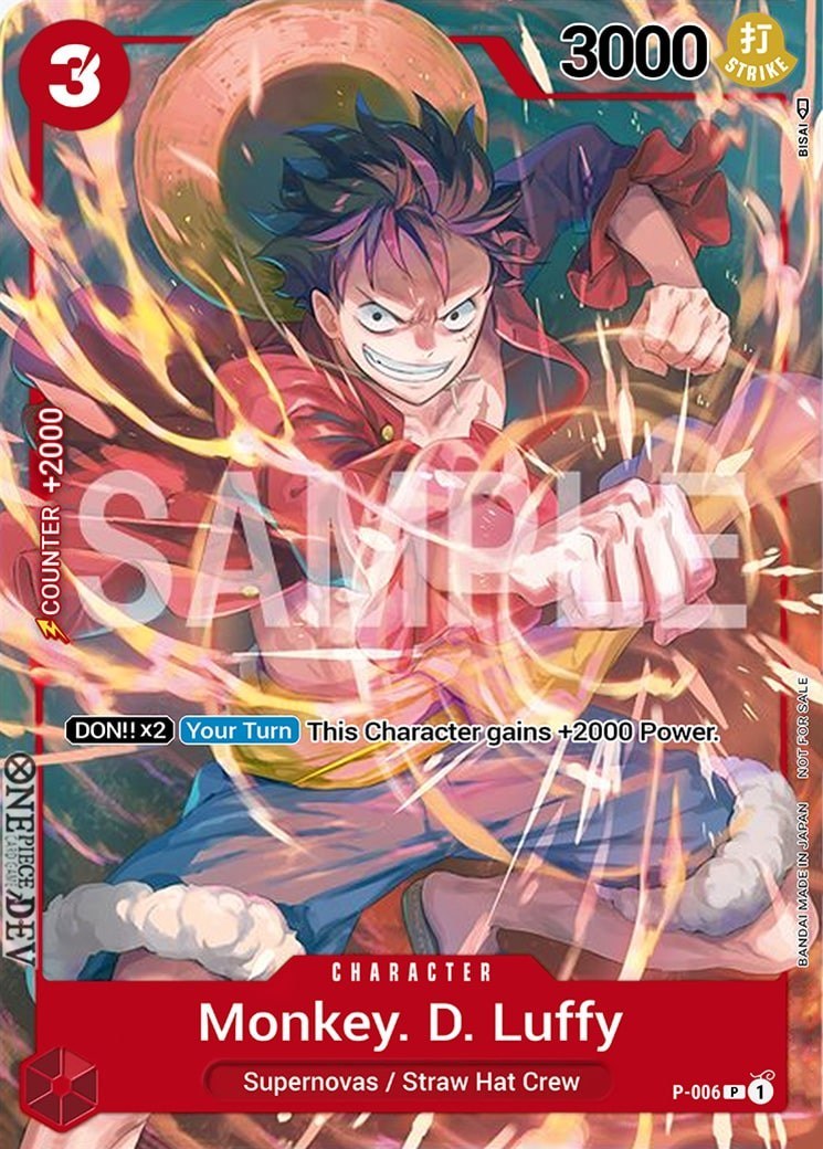 Monkey.D.Luffy P-006 One Piece card