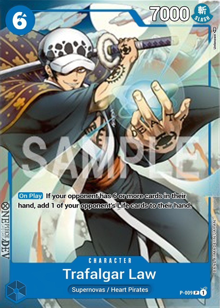 Trafalgar Law P-009 One Piece card