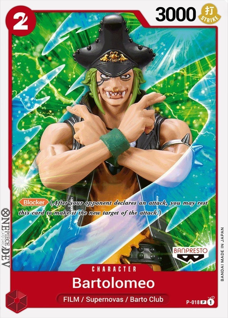 Bartolomeo P-018 One Piece card