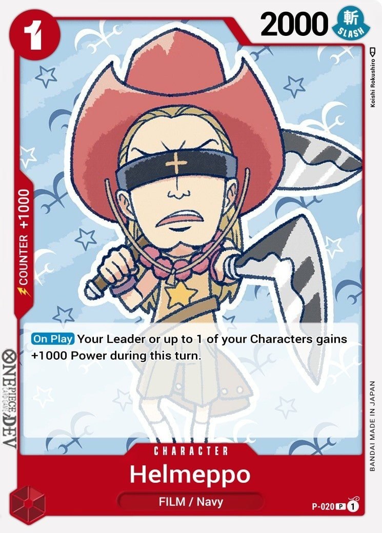 Helmeppo P-020 One Piece card
