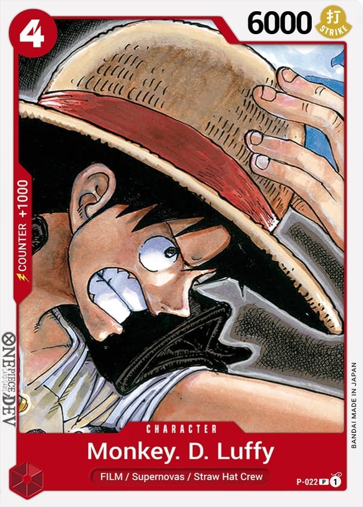 Monkey.D.Luffy P-022 One Piece card
