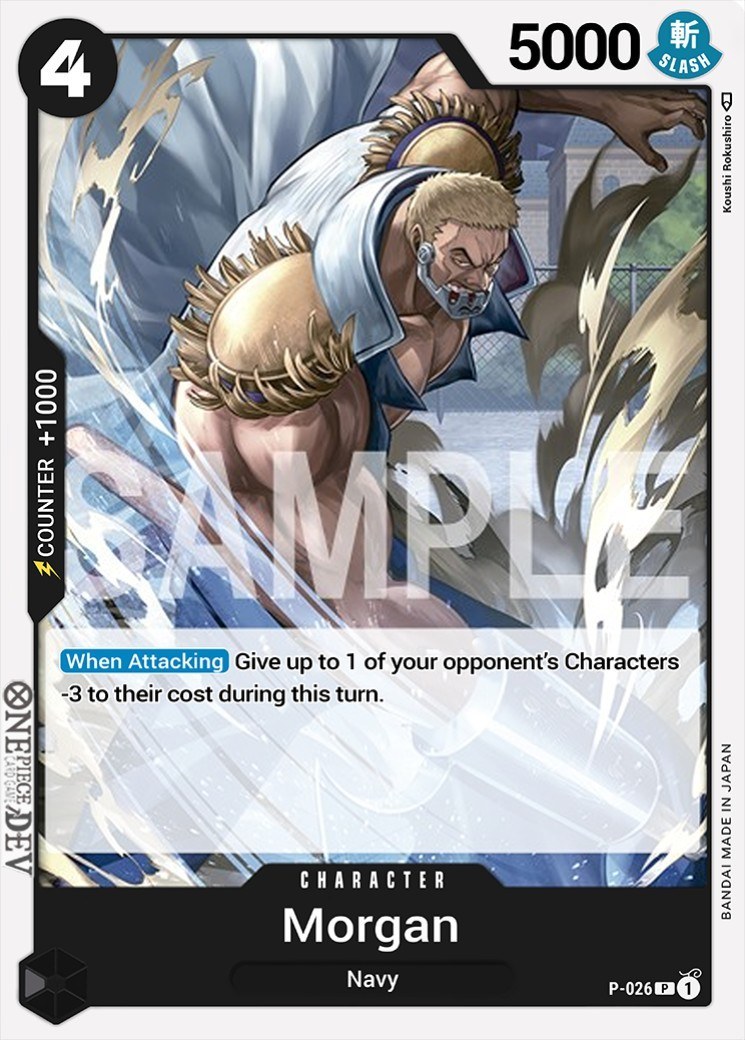 Morgan P-026 One Piece card
