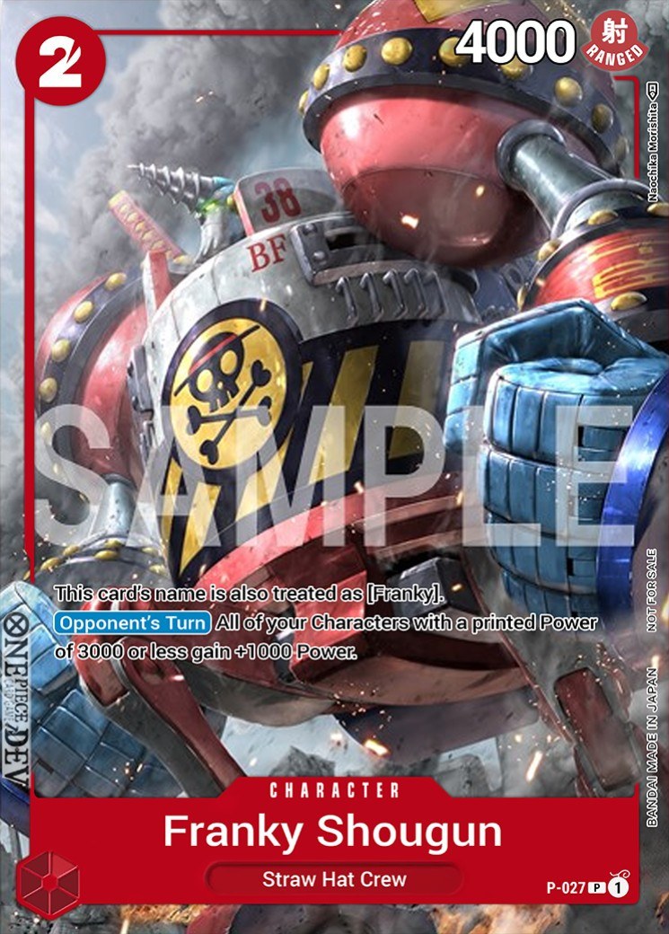 General Franky P-027 One Piece card