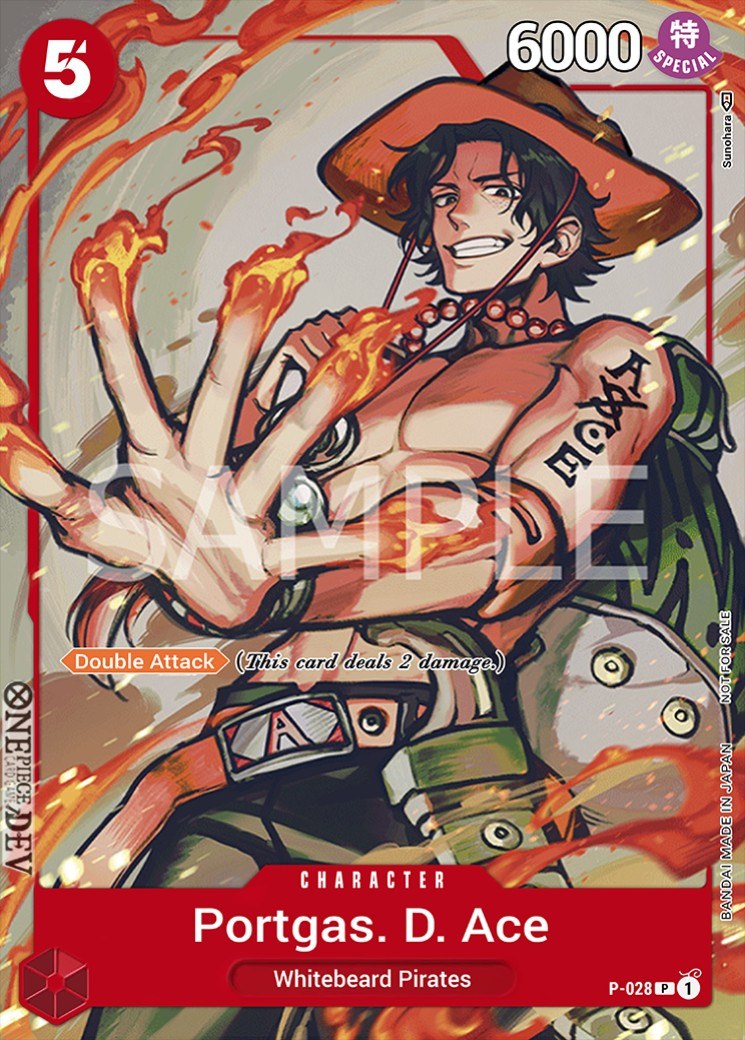 Portgas.D.Ace P-028 One Piece card