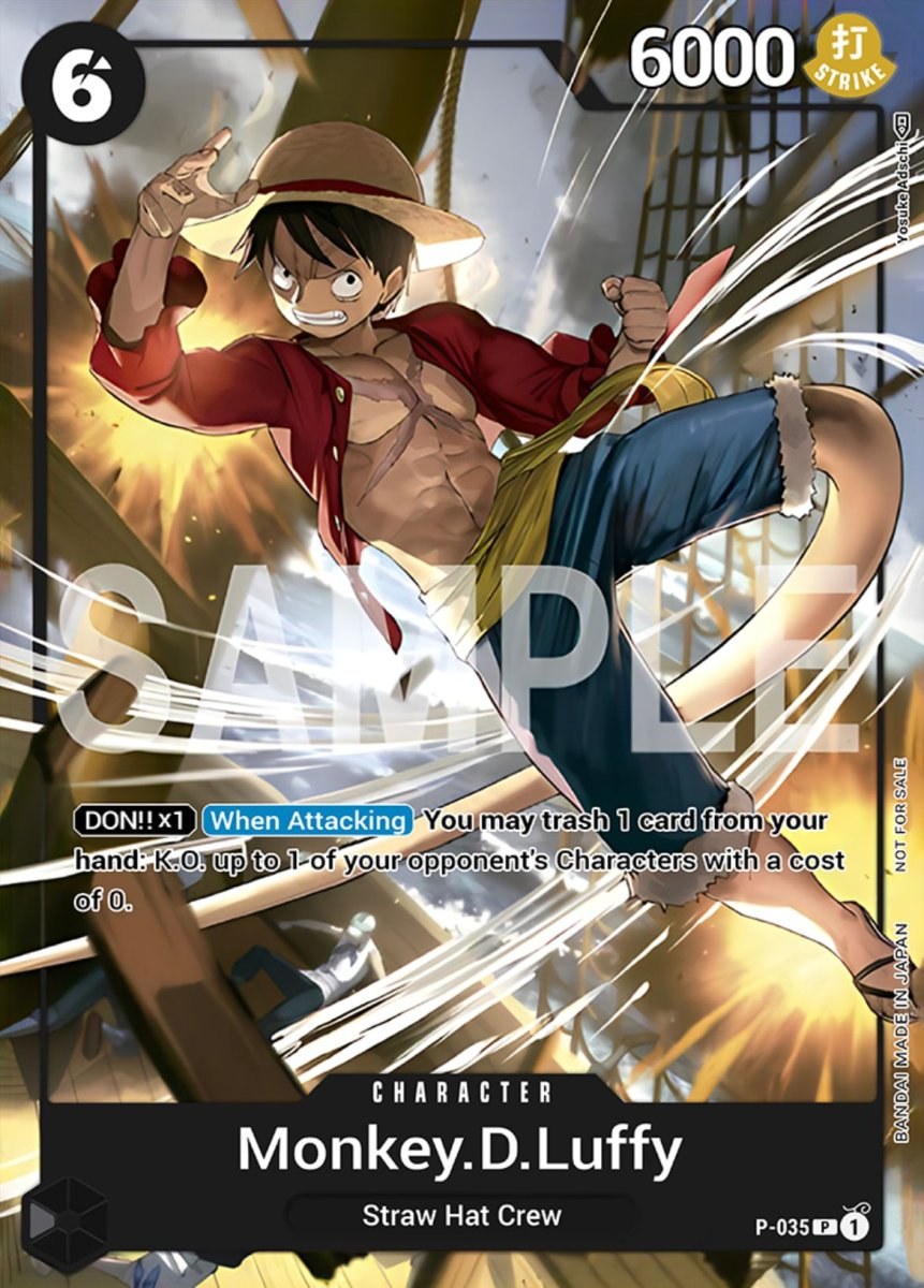 Monkey.D.Luffy P-035 One Piece card