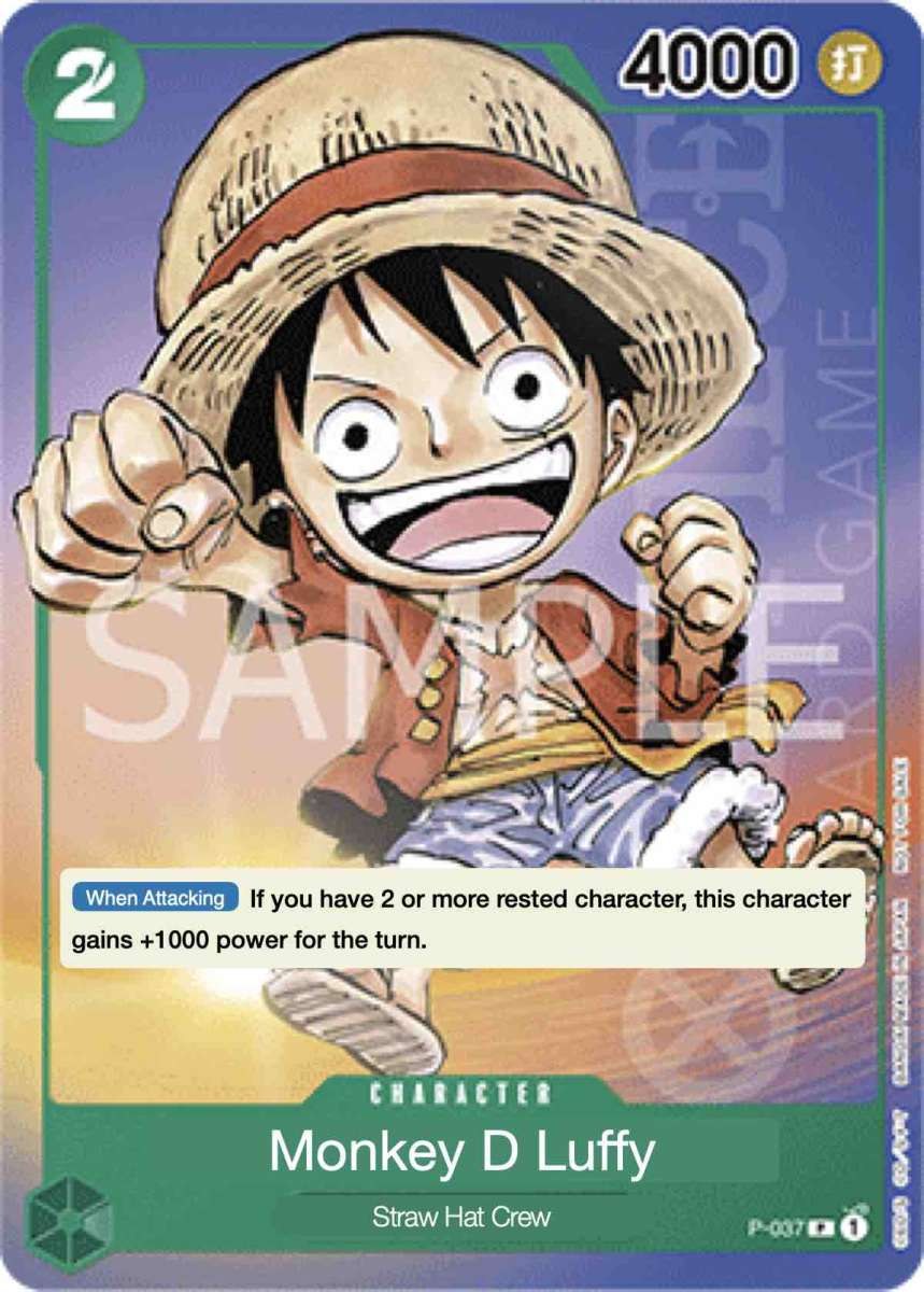 Monkey.D.Luffy P-037 One Piece card