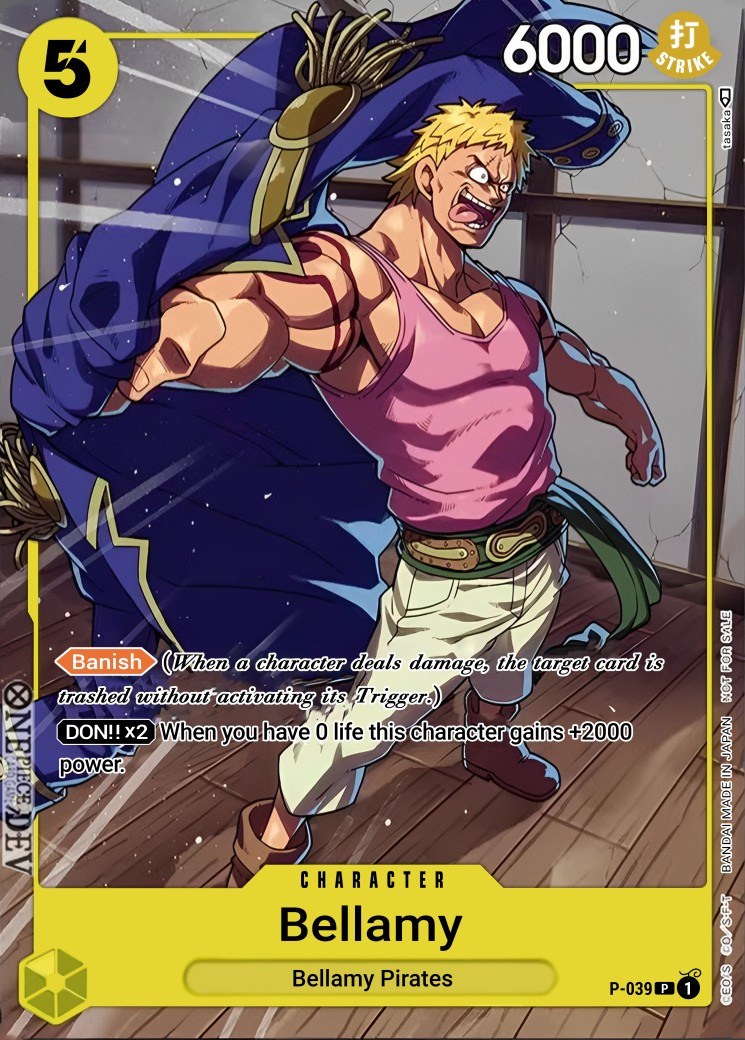 Bellamy P-039 One Piece card