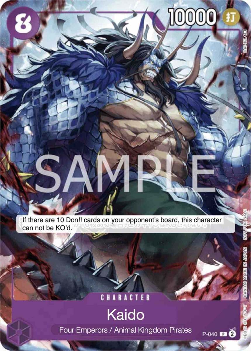 Kaido P-040 One Piece card