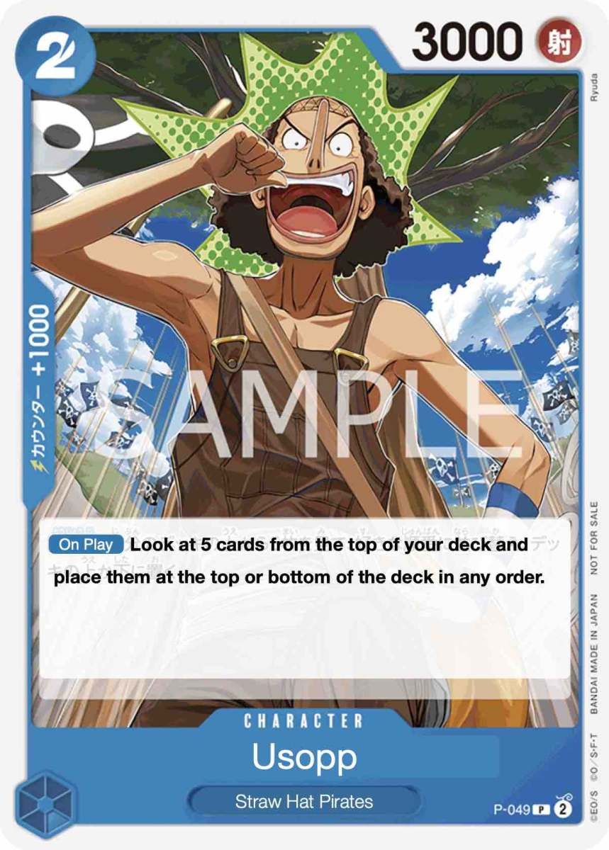 Usopp P-049 One Piece card