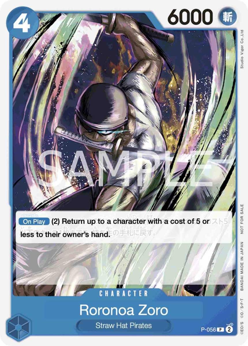 Roronoa Zoro P-056 One Piece card