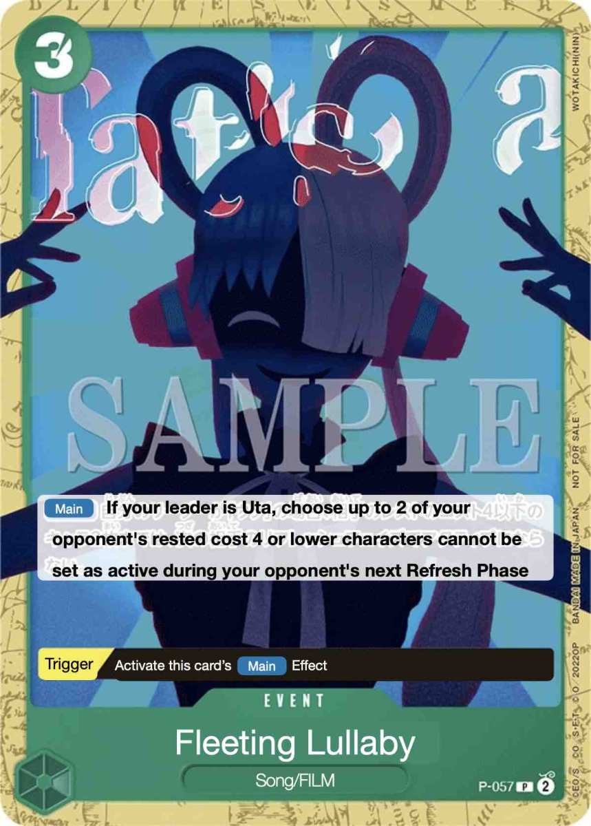 Fleeting Lullaby P-057 One Piece card