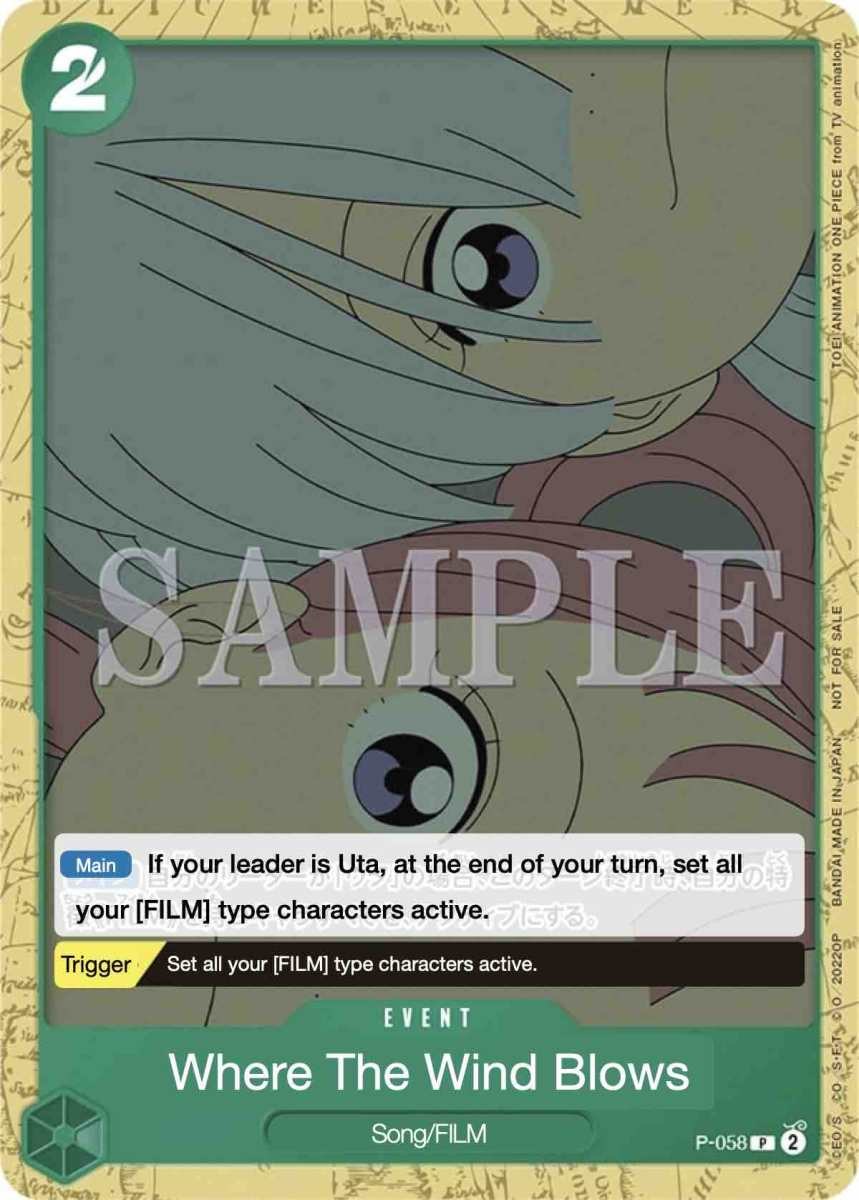 Where the Wind Blows P-058 One Piece card