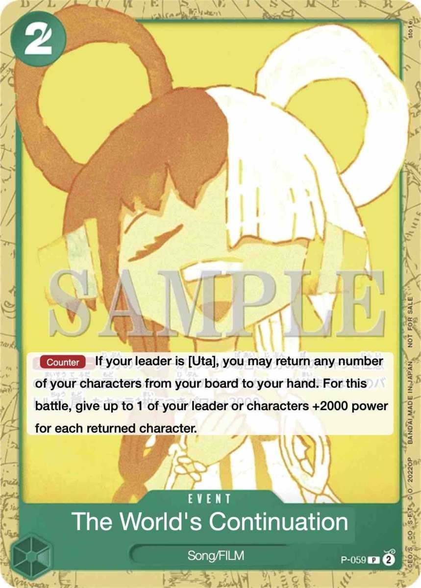 The World's Continuation P-059 One Piece card
