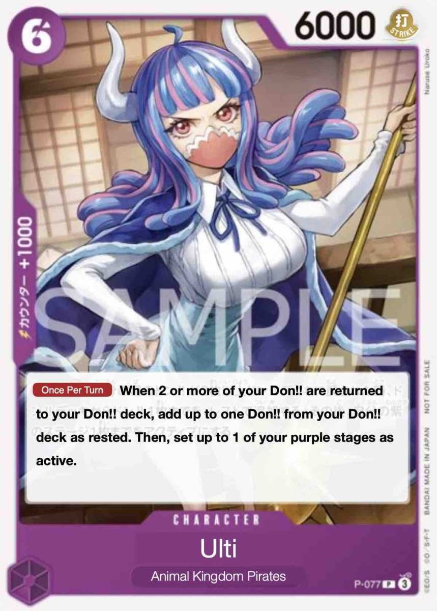 Ulti P-077 One Piece card
