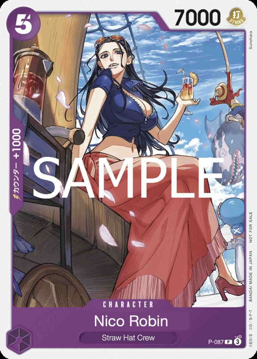 Nico Robin P-087 One Piece card