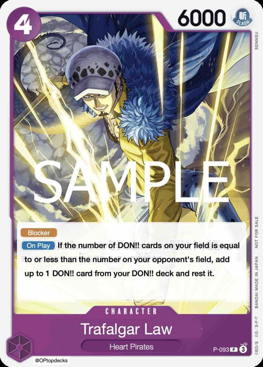 Trafalgar Law P-093 One Piece card