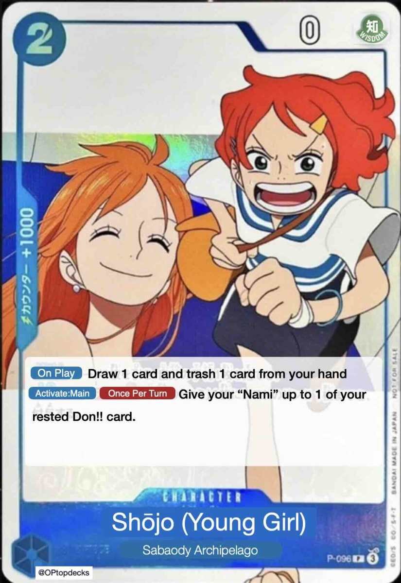 Girl P-096 One Piece card