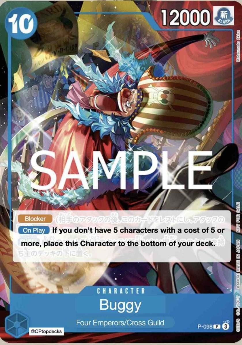 Buggy P-098 One Piece card