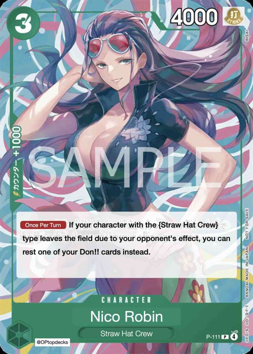 Nico Robin P-111 One Piece card
