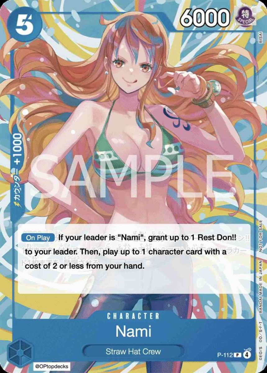 Nami P-112 One Piece card