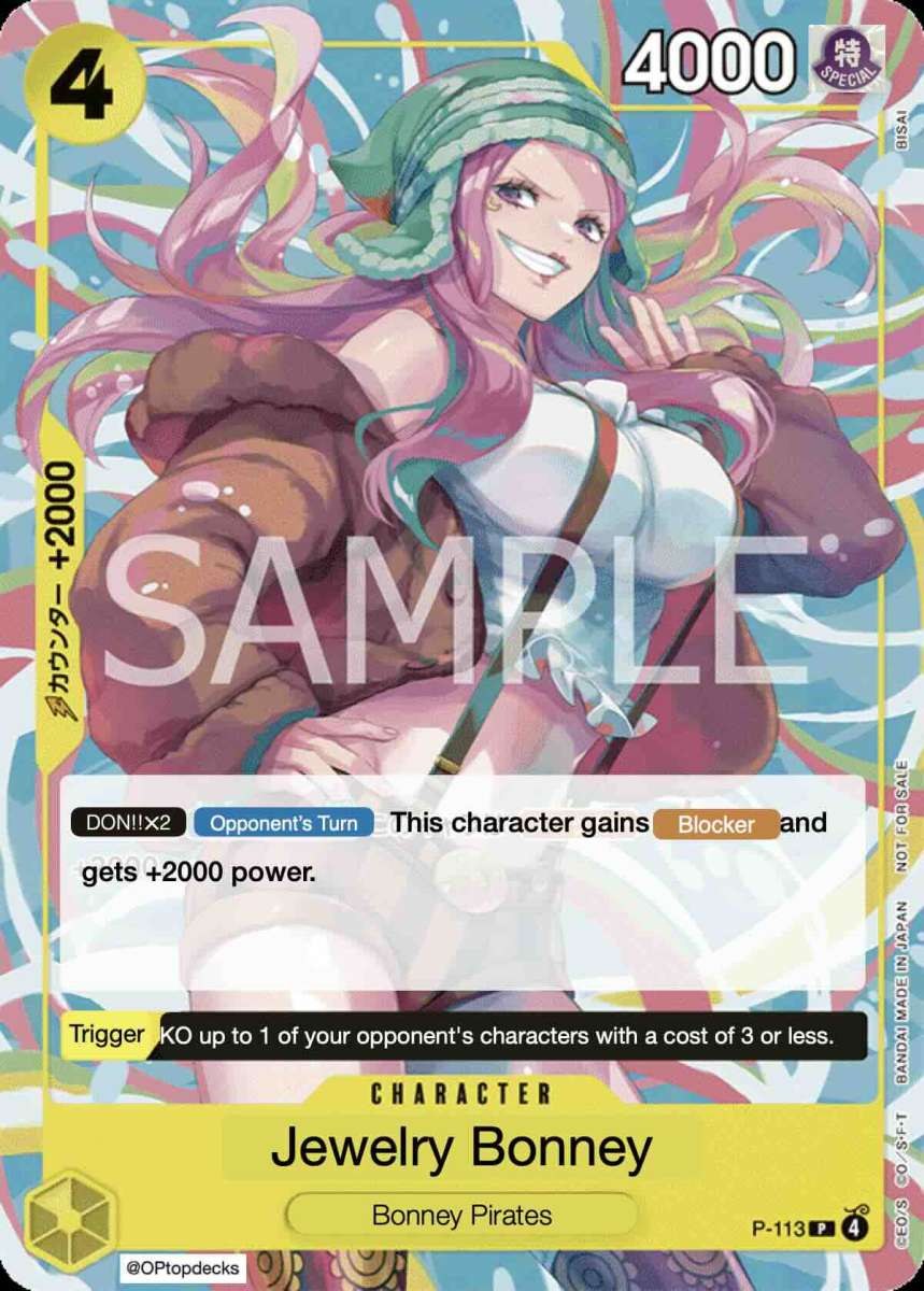 Jewelry Bonney P-113 One Piece card