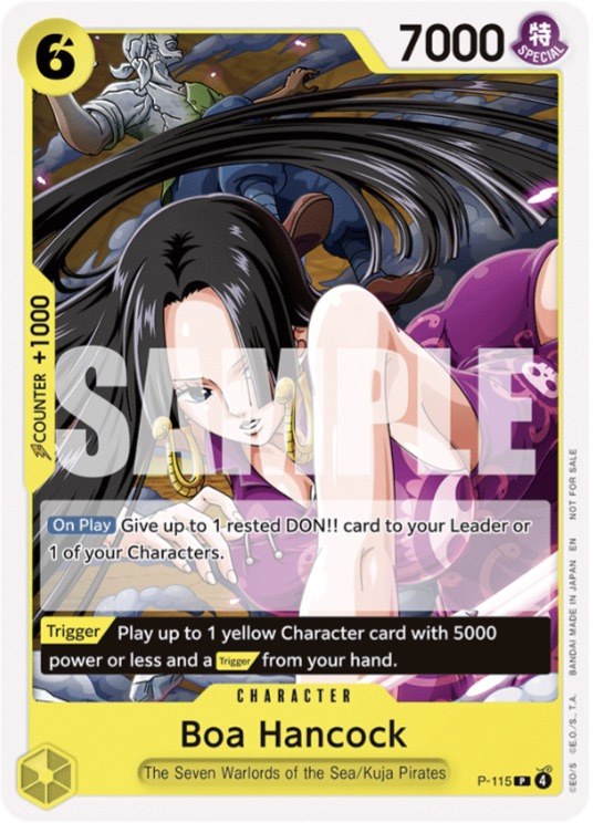 Boa Hancock P-115 One Piece card