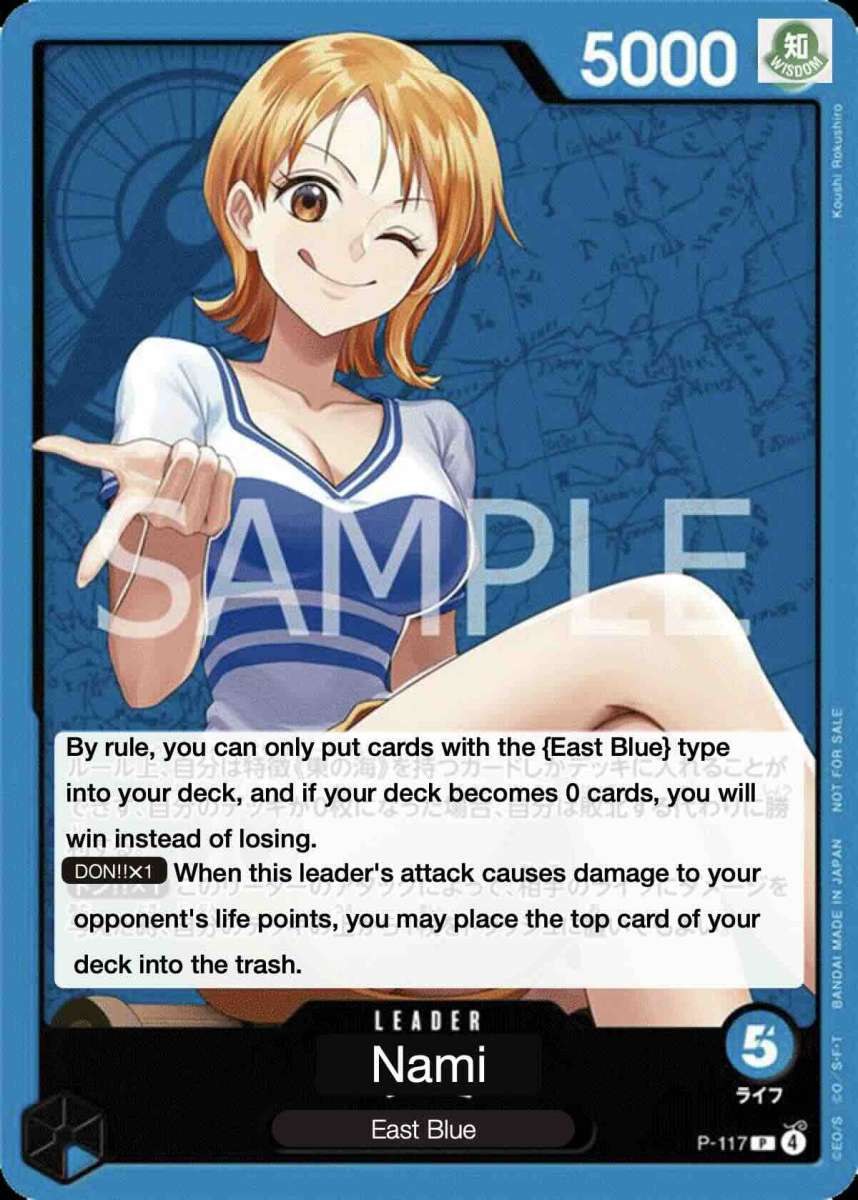 Nami P-117 One Piece card