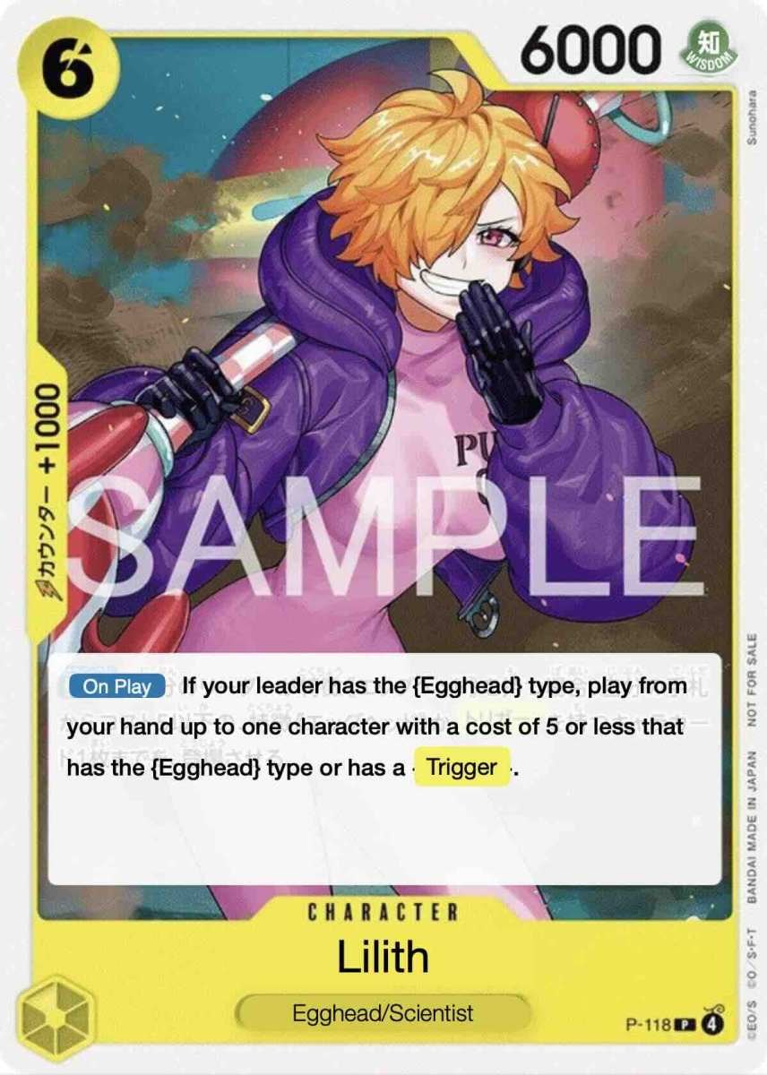 Lilith P-118 One Piece card