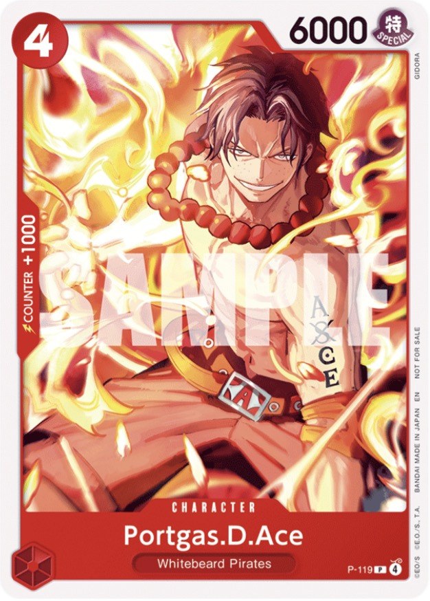 Portgas.D.Ace P-119 One Piece card