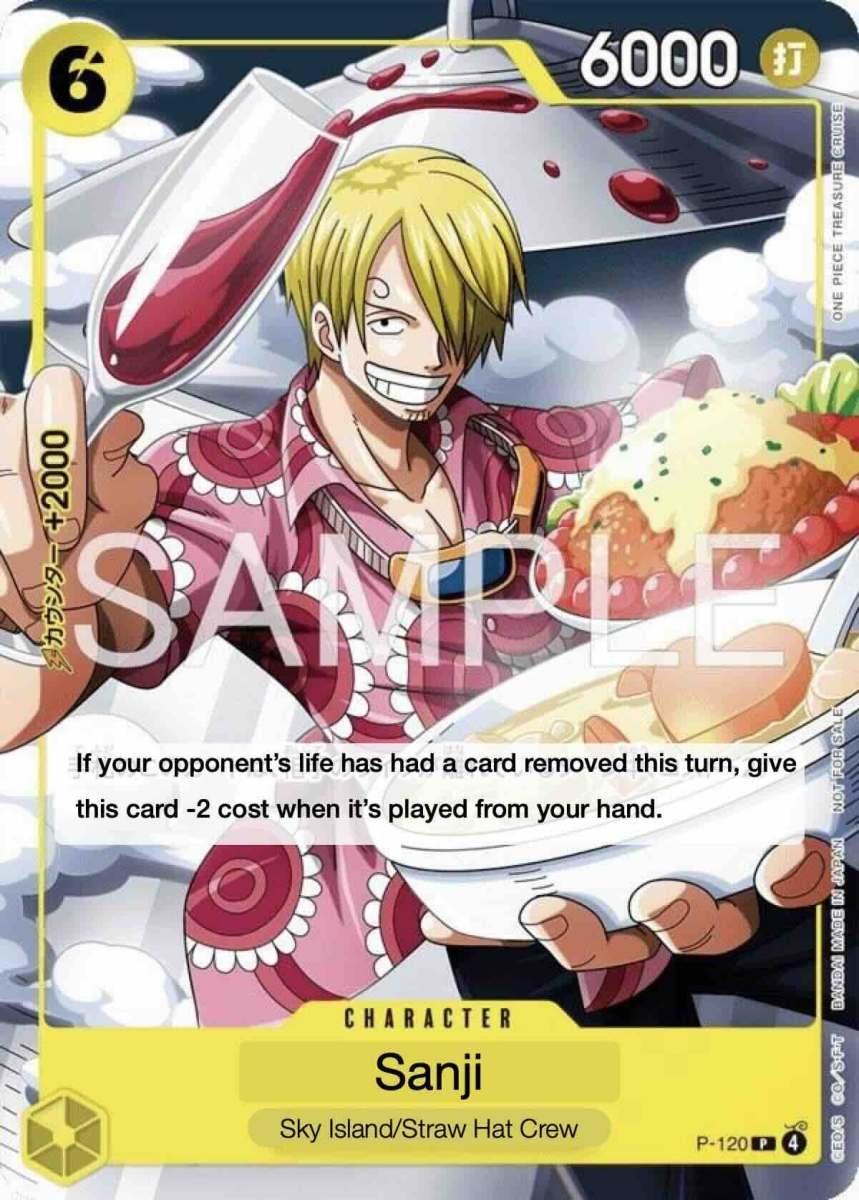 Sanji P-120 One Piece card