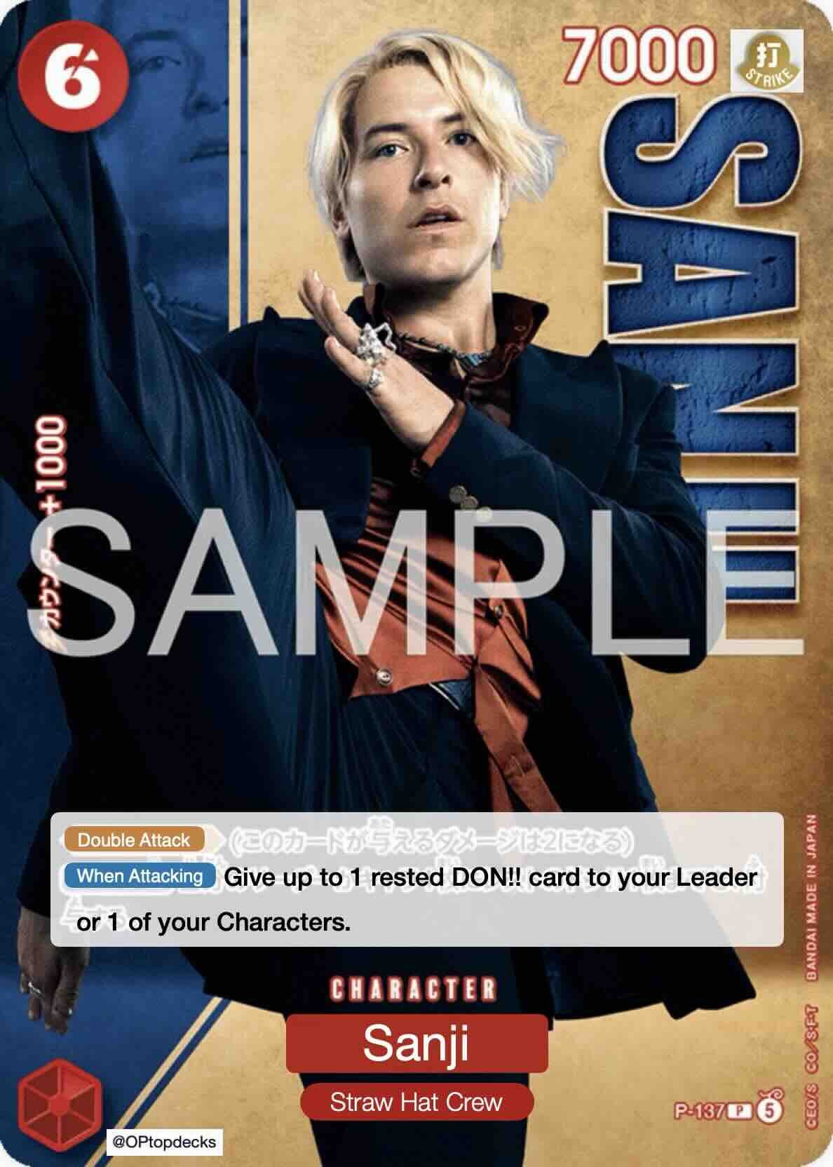 Sanji P-137 One Piece card