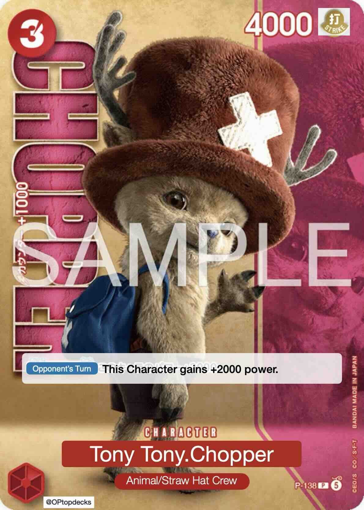 Tony Tony.Chopper P-138 One Piece card