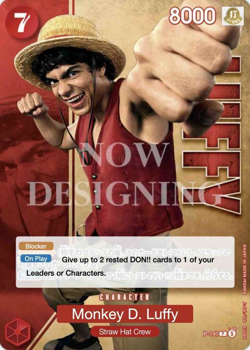 Monkey.D.Luffy P-140 One Piece card
