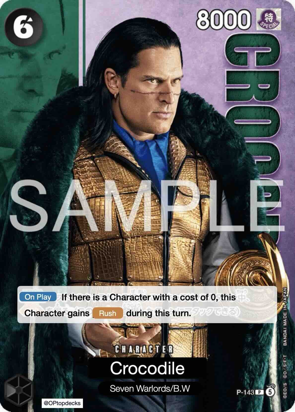 Crocodile P-143 One Piece card