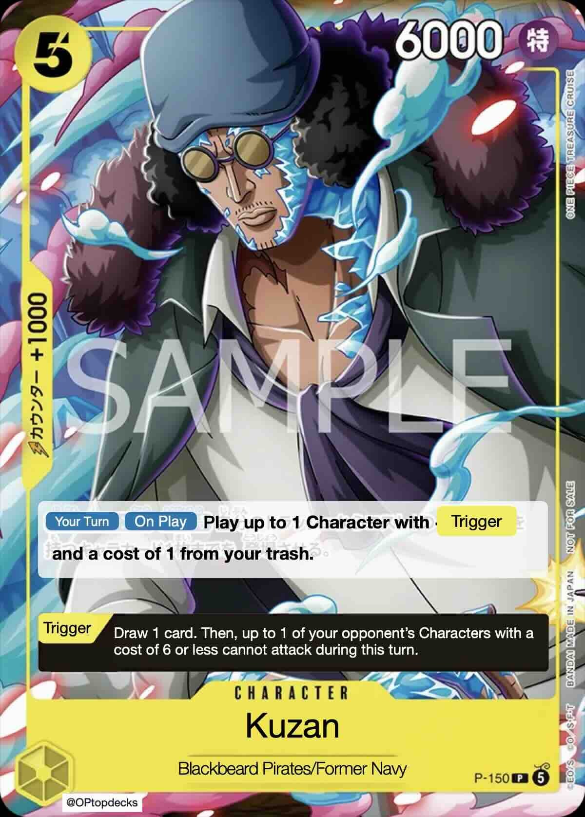 Kuzan P-150 One Piece card